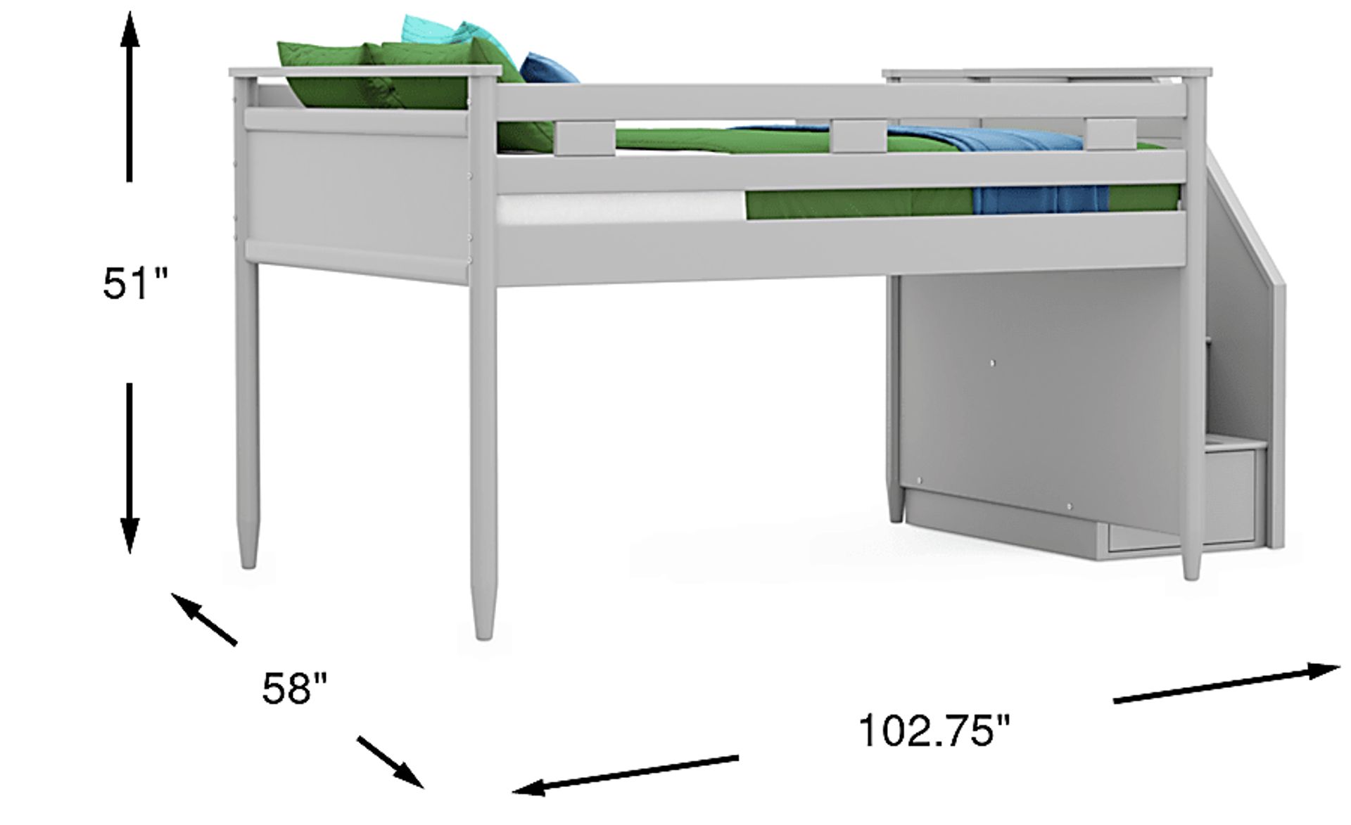Dimension Image. Please refer to the Dimension Tab on this page for dimension details.