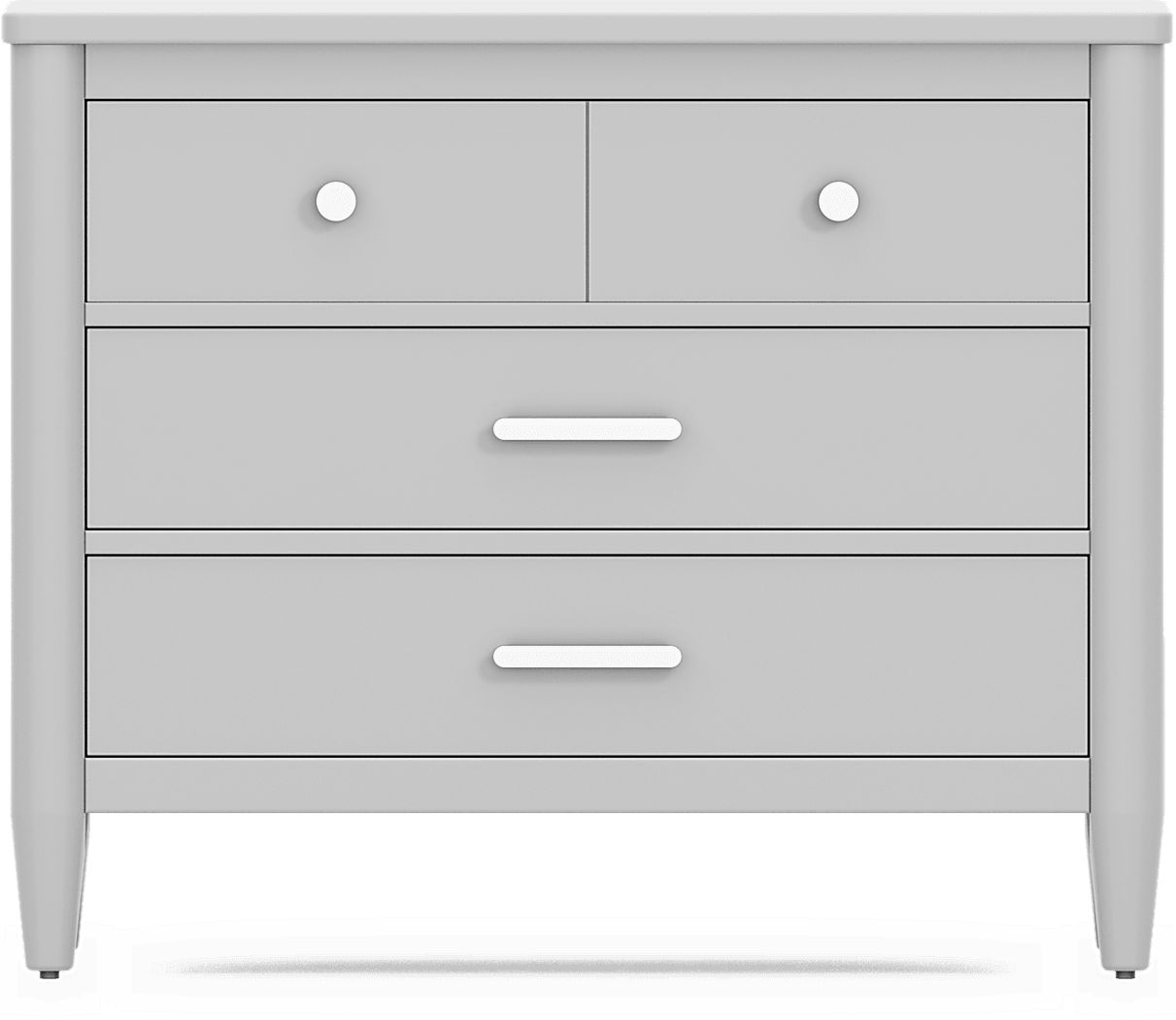 Kids Modern Colors Light Gray Loft Chest