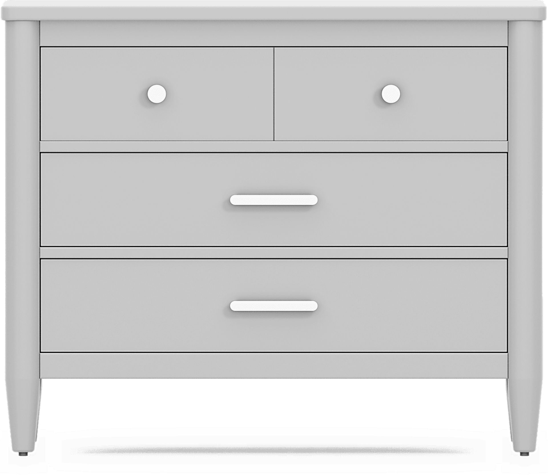 Kids Modern Colors Light Gray Loft Chest - Image 1