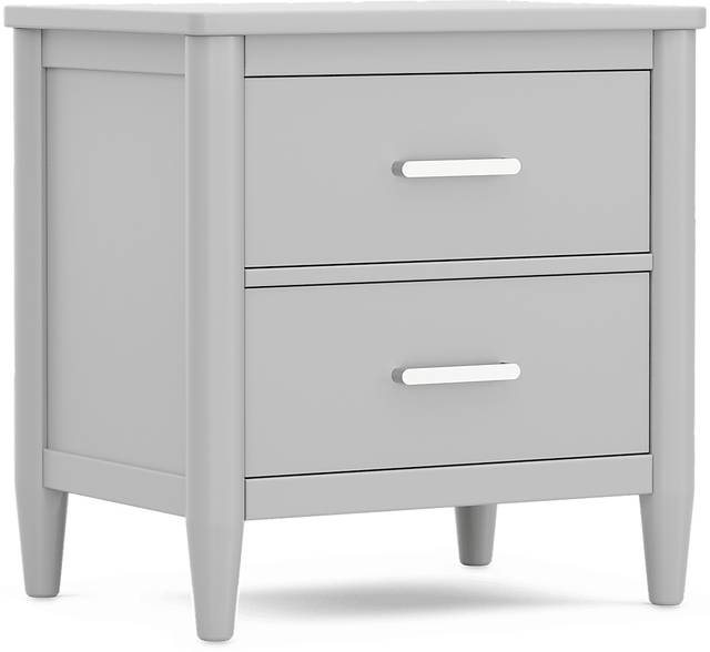 Kids Modern Colors Light Gray Nightstand - Thumbnail - Image 2