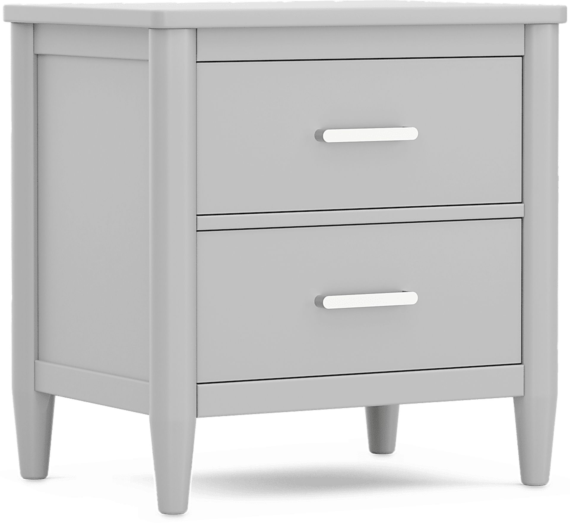 Kids Modern Colors Light Gray Nightstand - Image 2