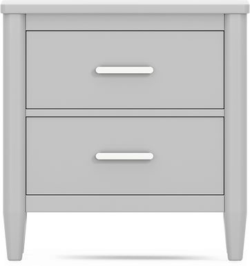 Kids Modern Colors Light Gray Nightstand
