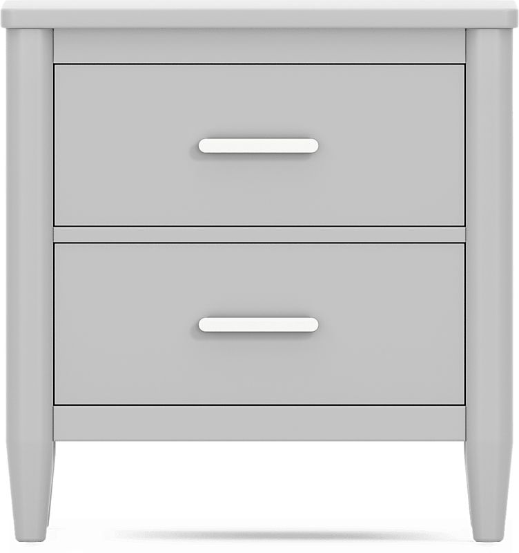 Kids Modern Colors Light Gray Nightstand