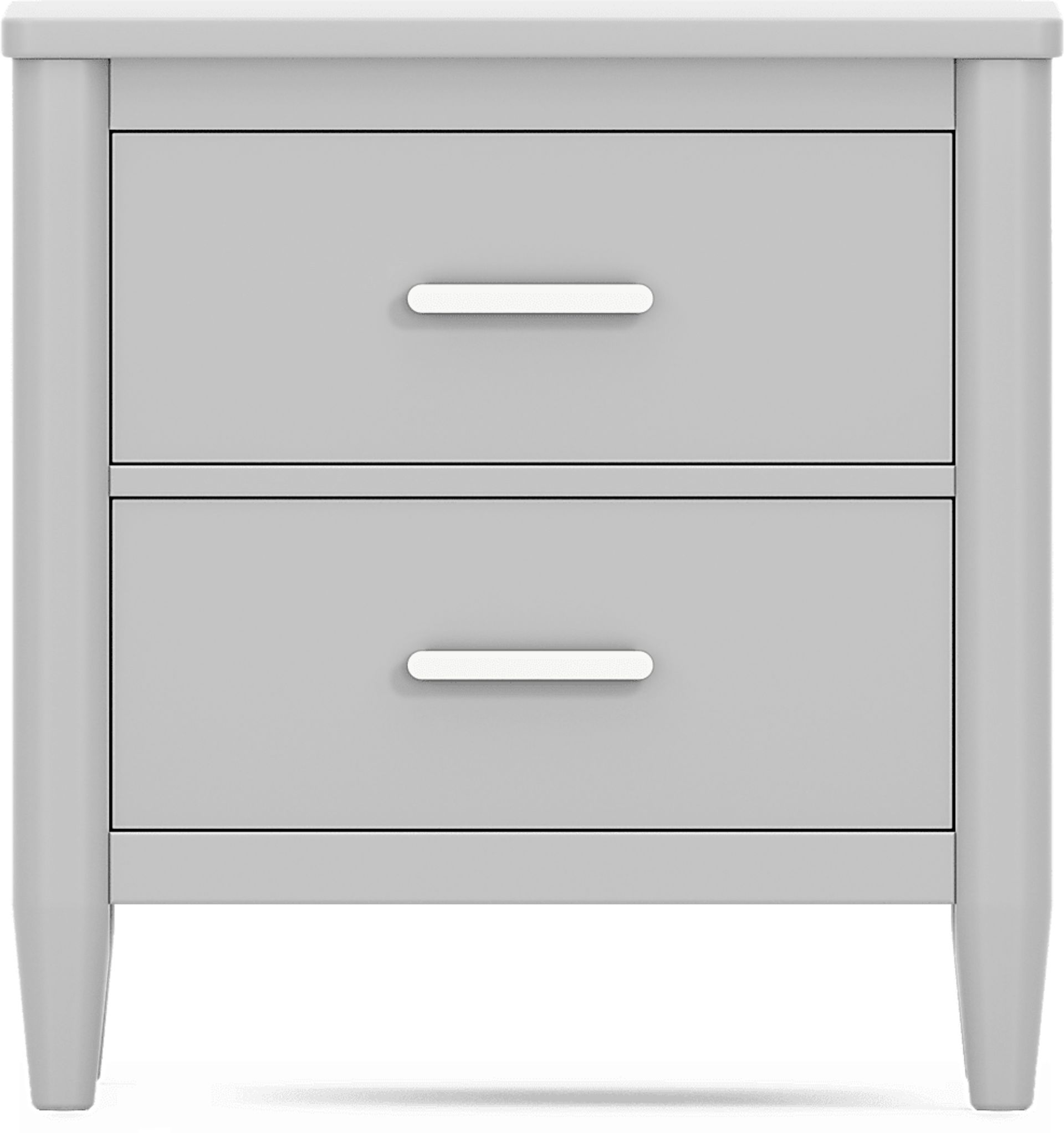 Kids Modern Colors Light Gray Nightstand - Image 1