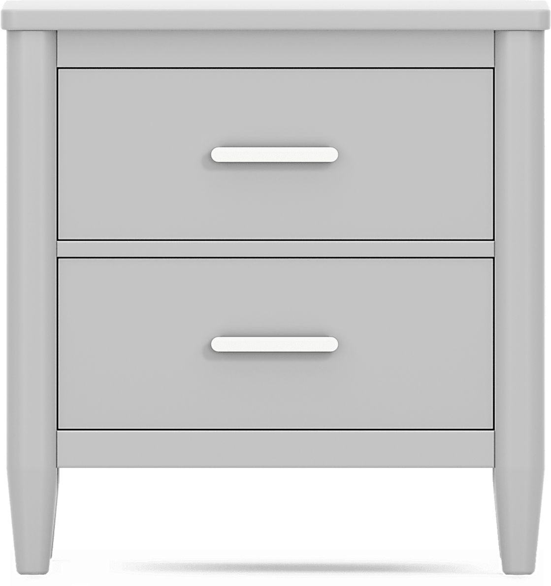 Modern Colors Light Gray Nightstand - Rooms To Go