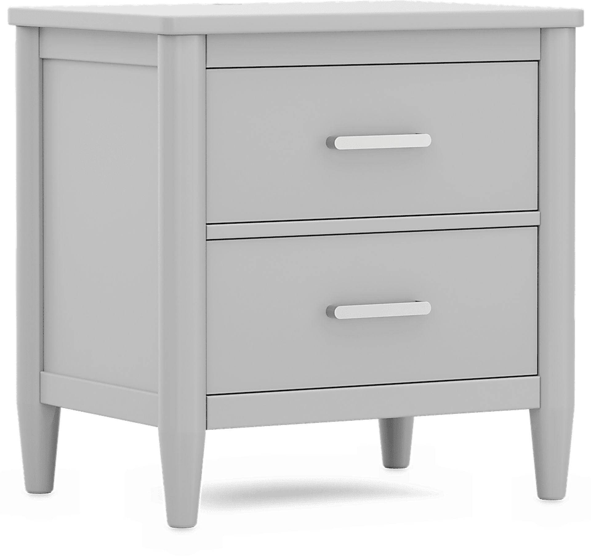 Kids Modern Colors Light Gray Nightstand - Image 2