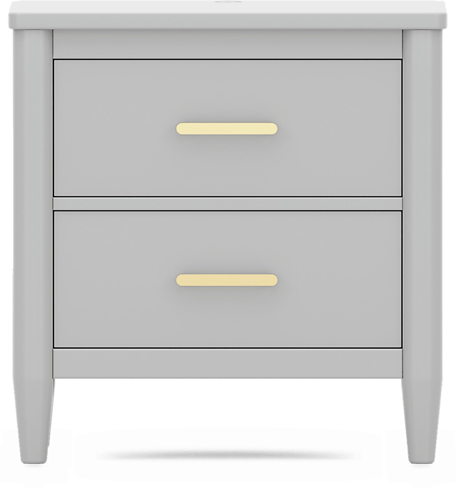 Kids Modern Colors Light Gray Nightstand - Image 3