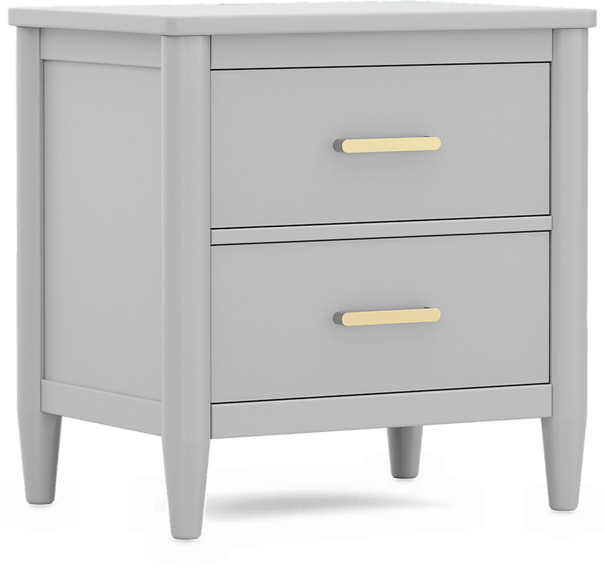 Kids Modern Colors Light Gray Nightstand - Image 4