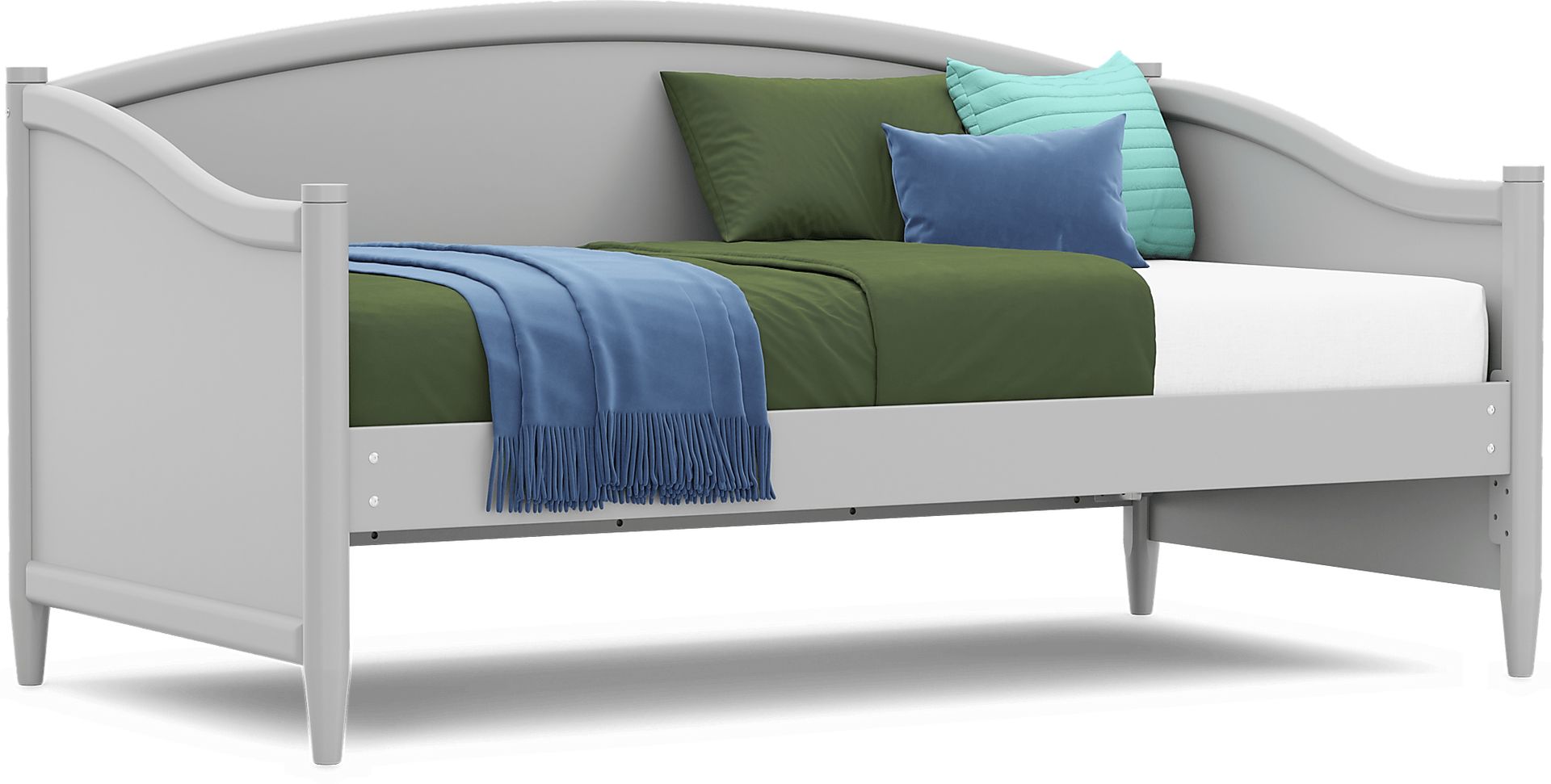 Kids Modern Colors Light Gray Twin Daybed - Image 3