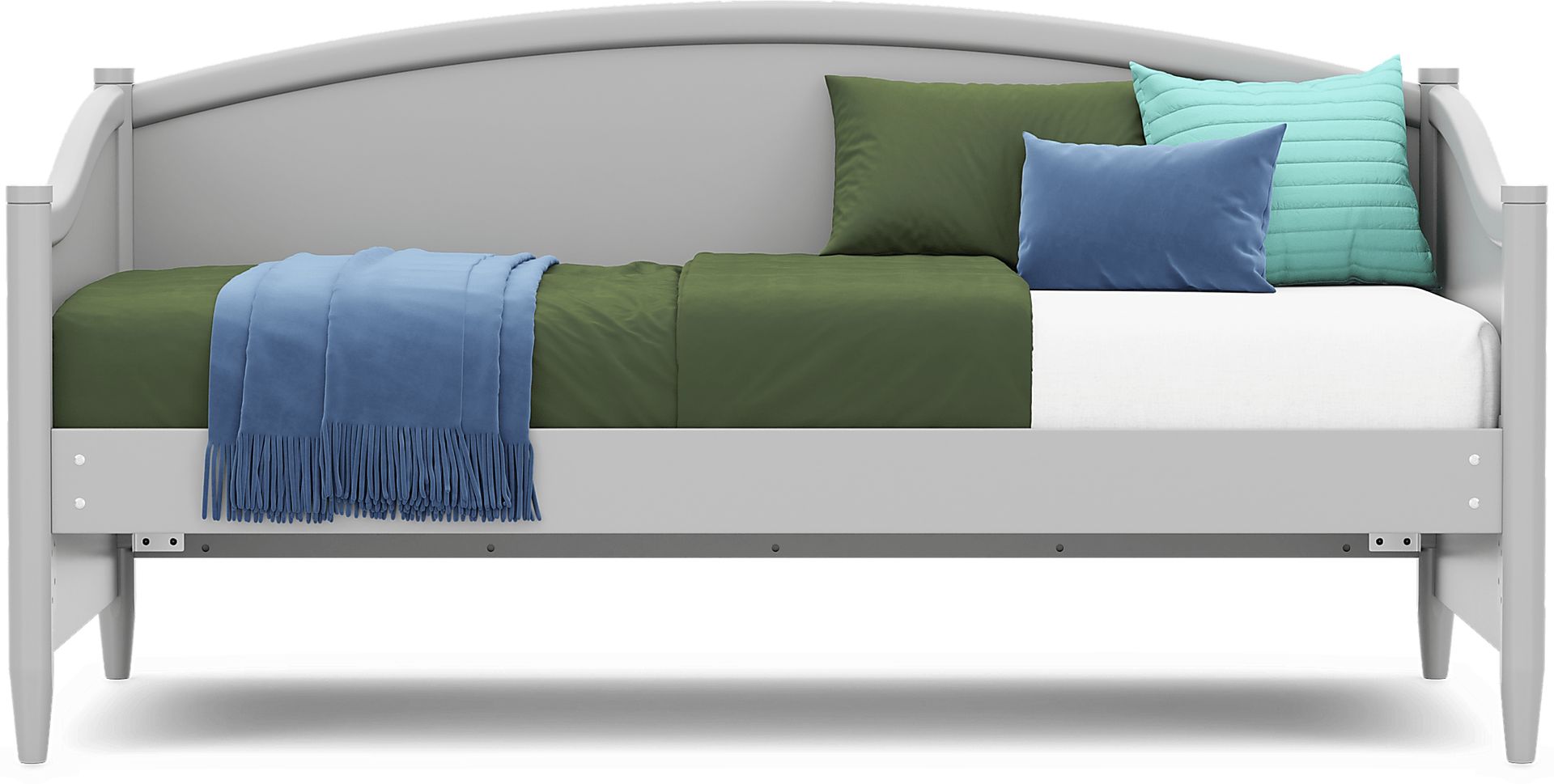 Kids Modern Colors Light Gray Twin Daybed - Image 4