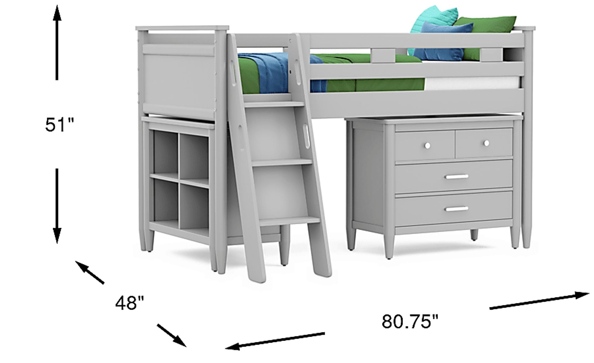 Dimension Image. Please refer to the Dimension Tab on this page for dimension details.