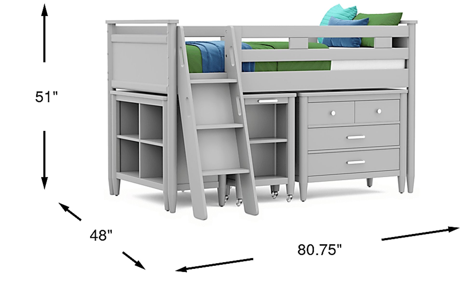 Dimension Image. Please refer to the Dimension Tab on this page for dimension details.