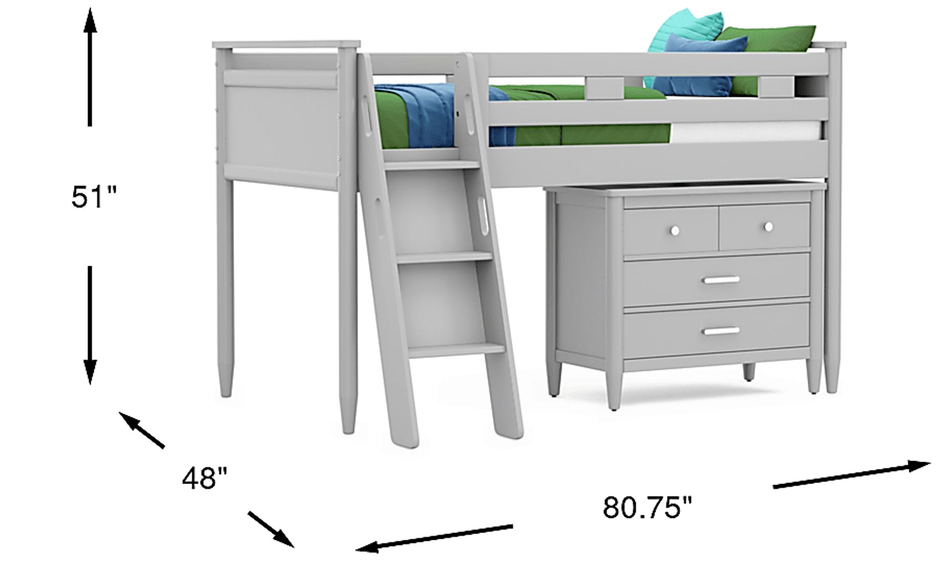 Dimension Image. Please refer to the Dimension Tab on this page for dimension details.
