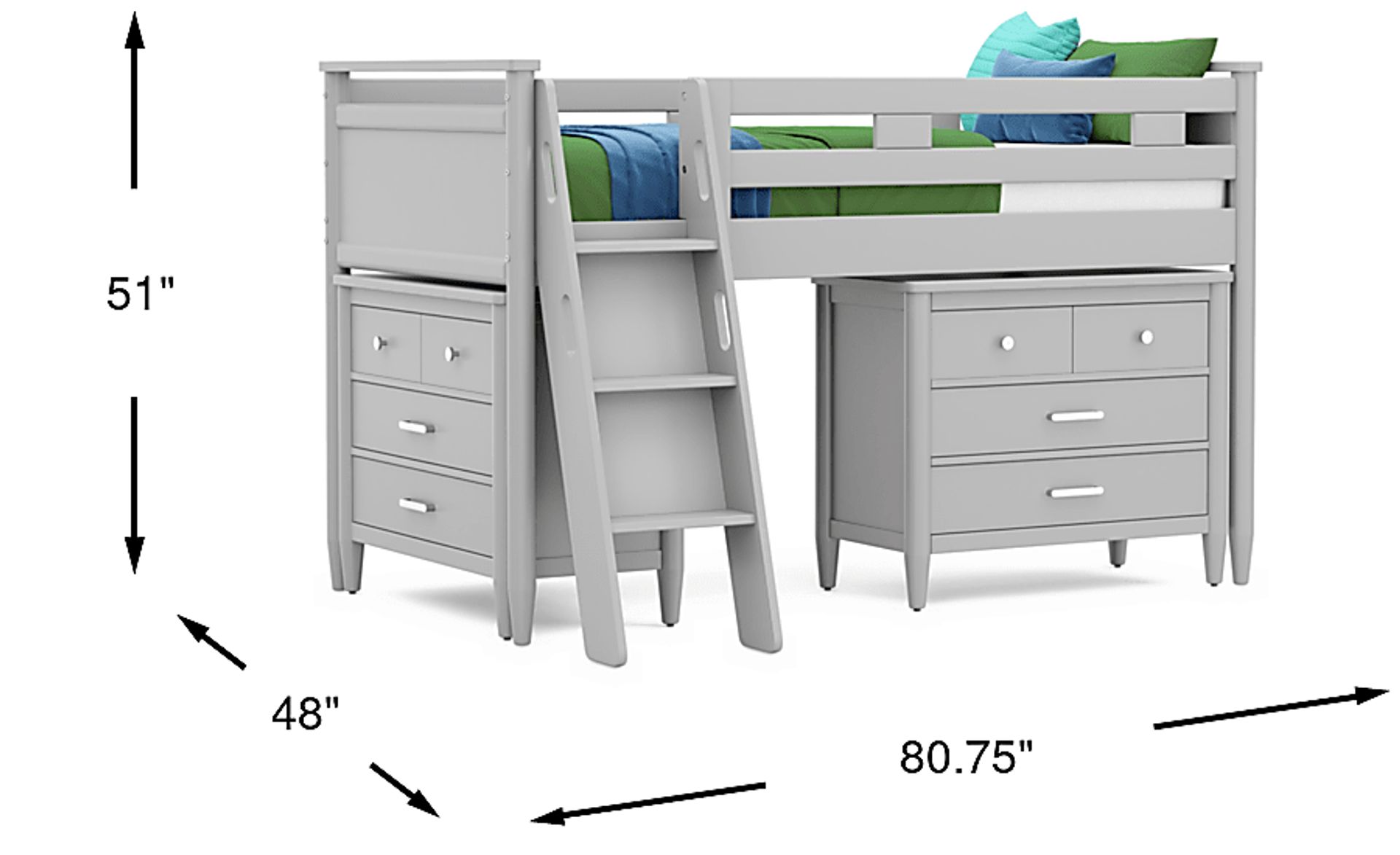 Dimension Image. Please refer to the Dimension Tab on this page for dimension details.