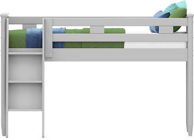 Kids Modern Colors Light Gray Twin Loft - Thumbnail - Image 2