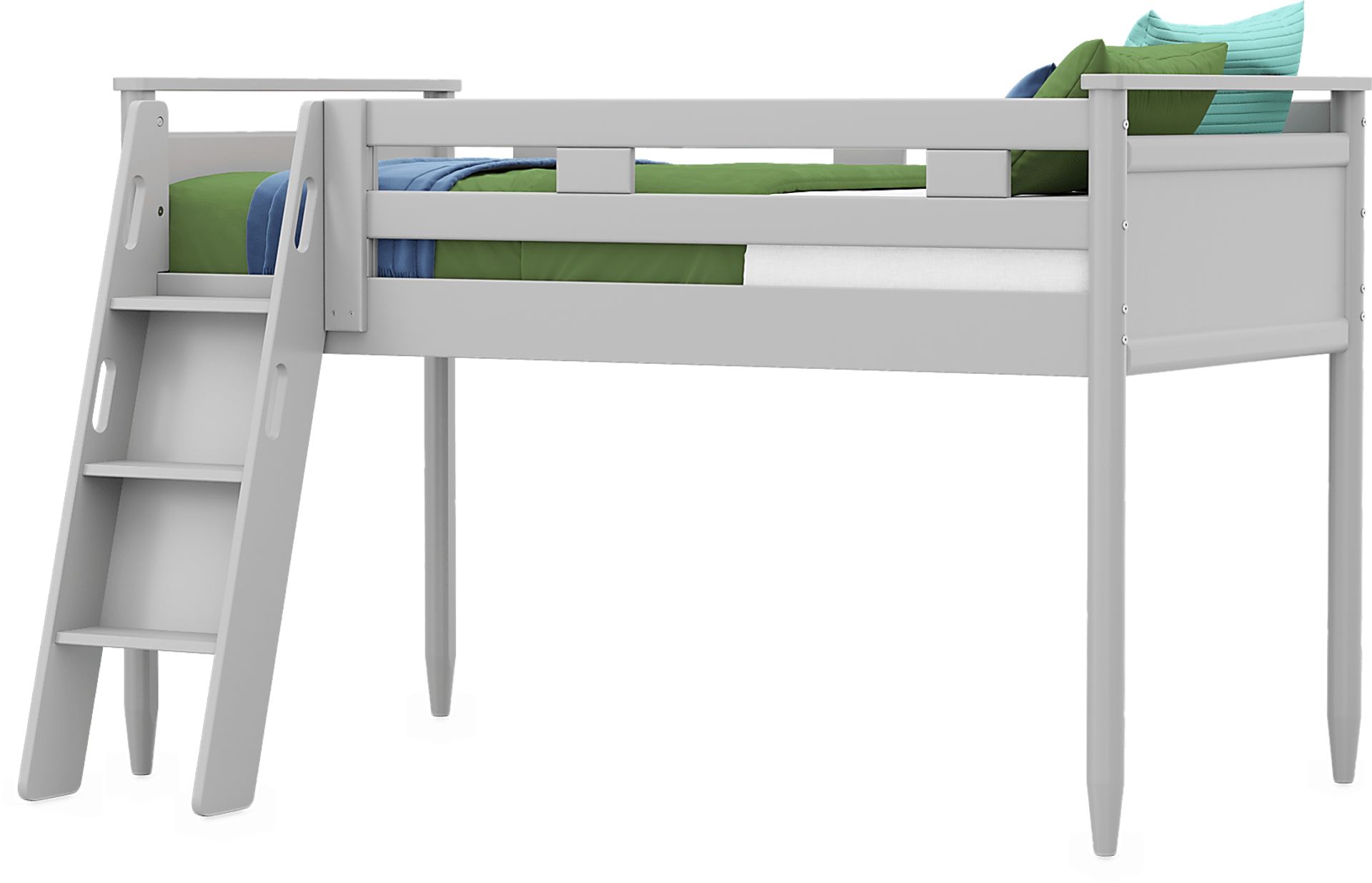Kids Modern Colors Light Gray Twin Loft - Image 3