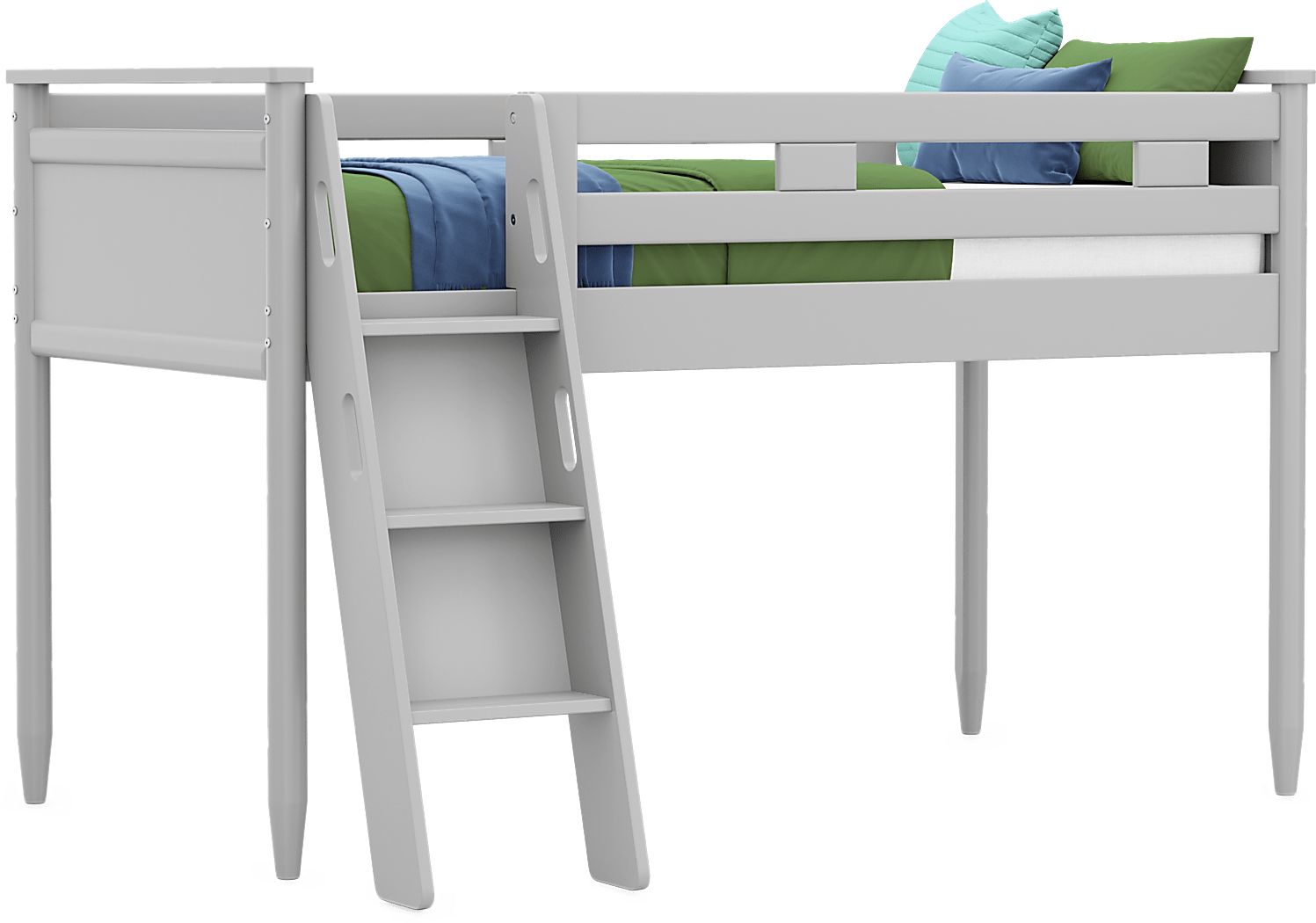 Kids Modern Colors Light Gray Twin Loft