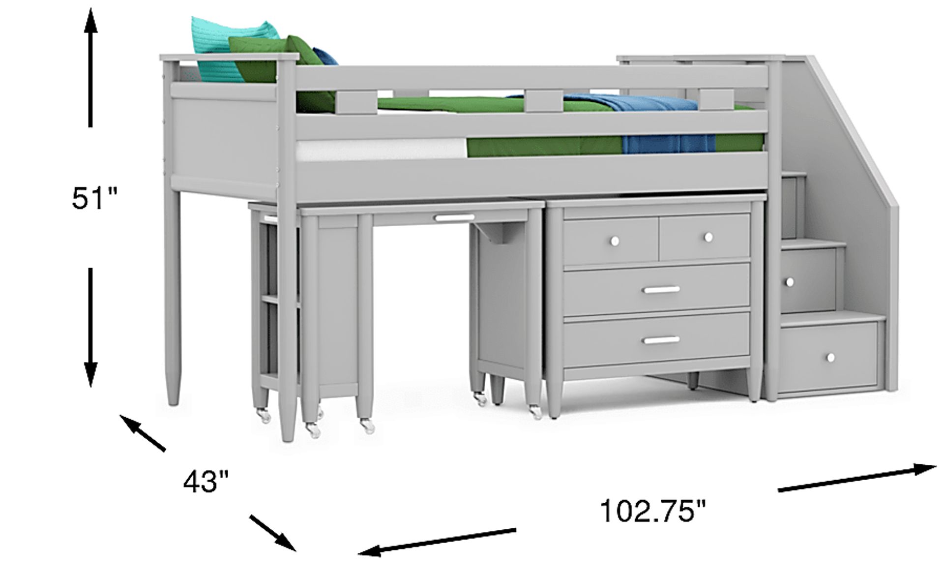 Dimension Image. Please refer to the Dimension Tab on this page for dimension details.