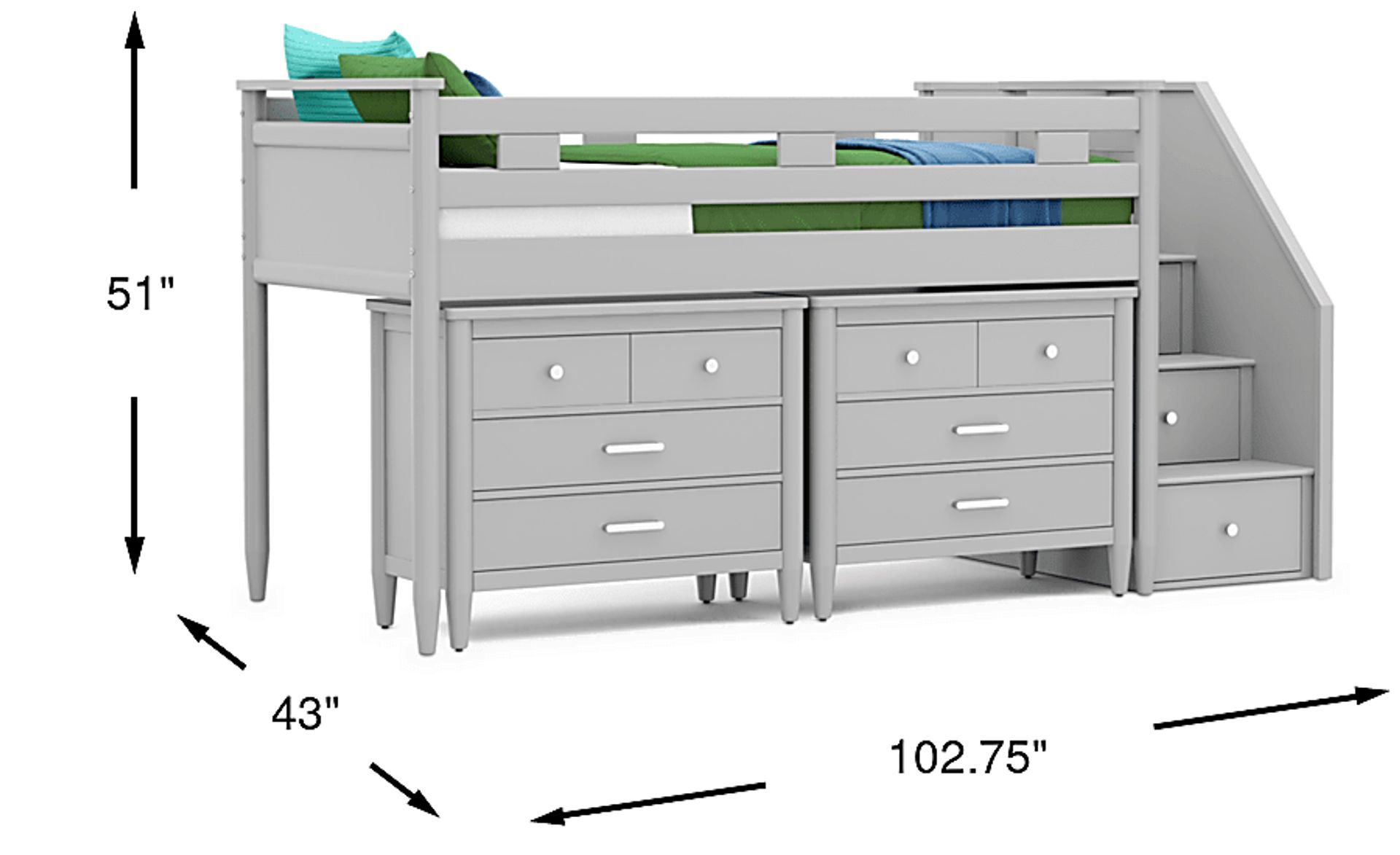 Dimension Image. Please refer to the Dimension Tab on this page for dimension details.