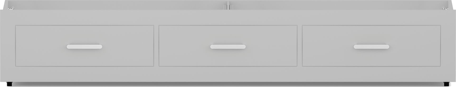 Kids Modern Colors Light Gray Twin Storage Trundle - Image 2