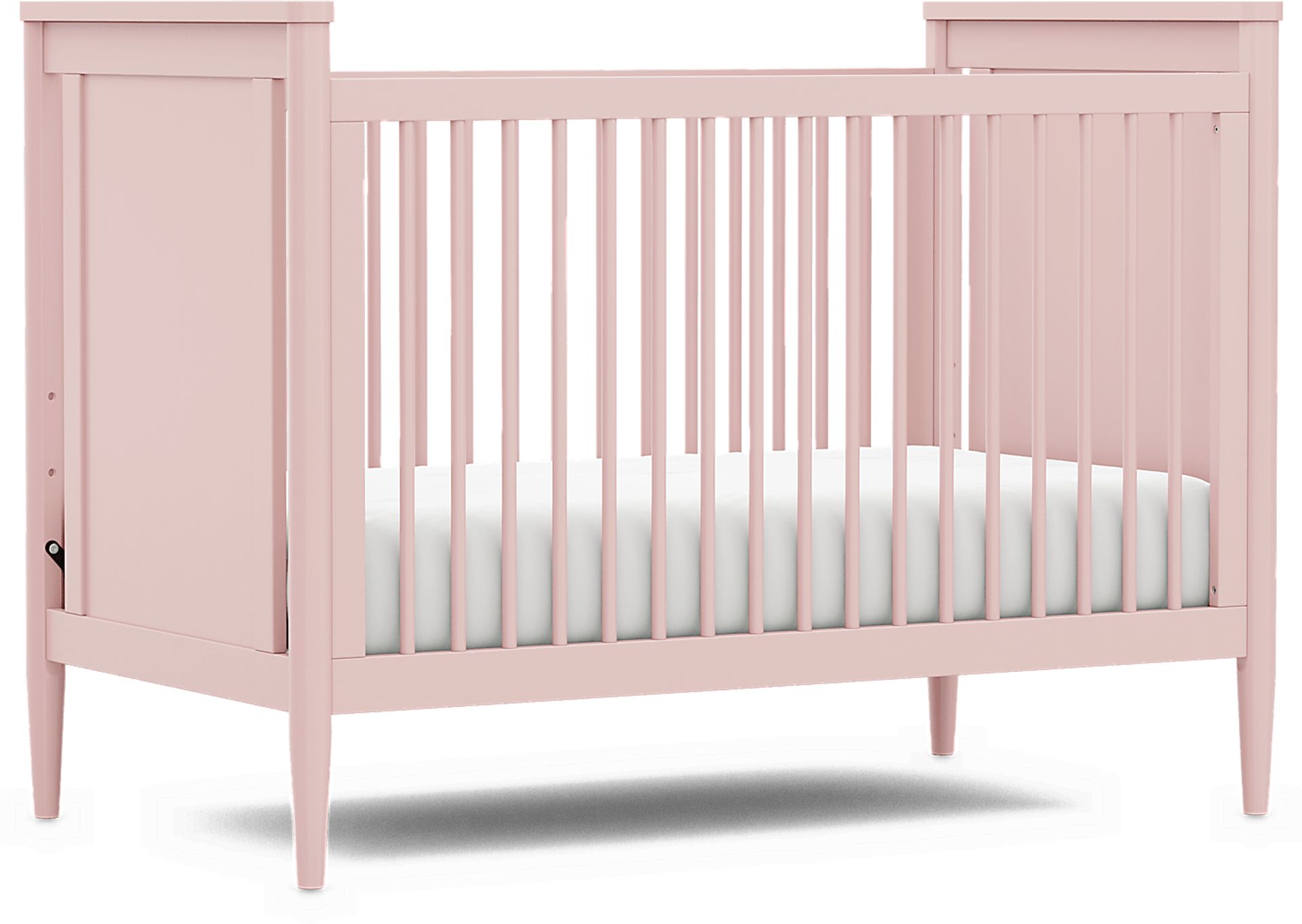 Kids Modern Colors Pink 3-in-1 Convertible Crib - Image 1