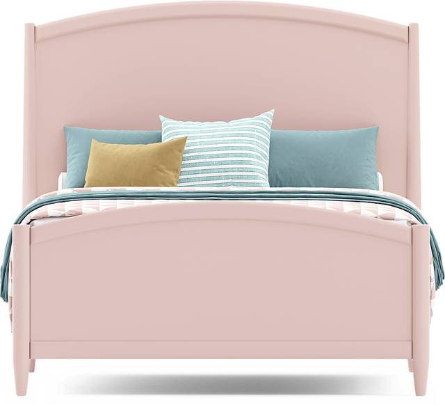 Kids Modern Colors Pink Full Panel Bed - Thumbnail - Image 3