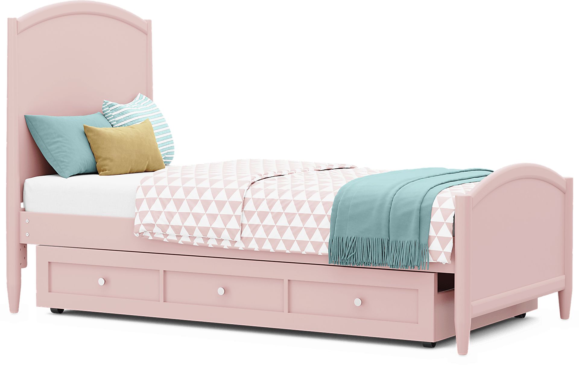 Kids Modern Colors Pink Twin XL Panel Bedroom - Image 5