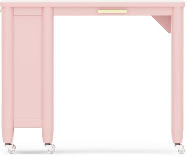 Kids Modern Colors Pink Caster Desk - Thumbnail - Image 3