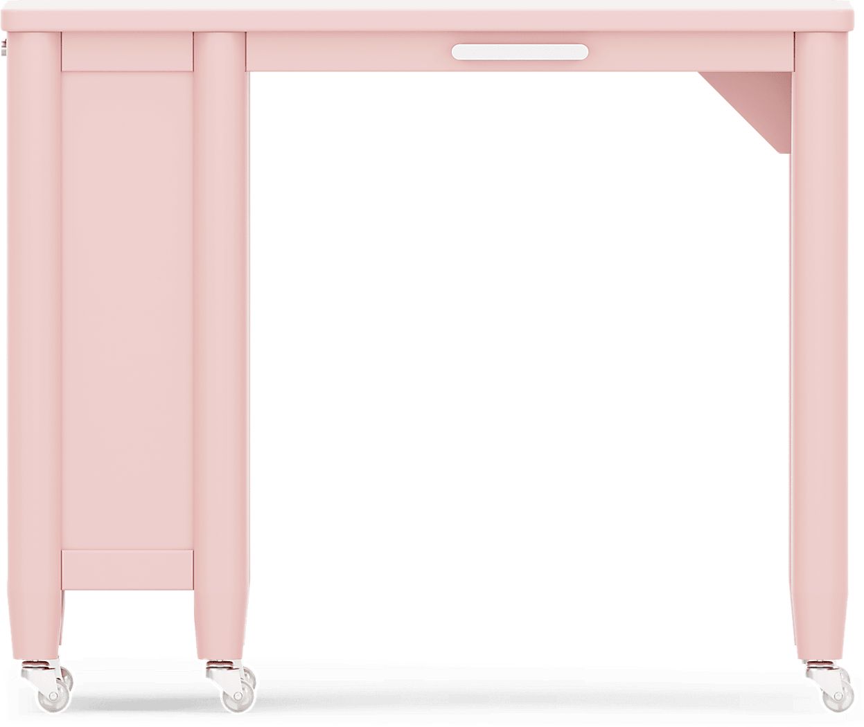 Kids Modern Colors Pink Caster Desk