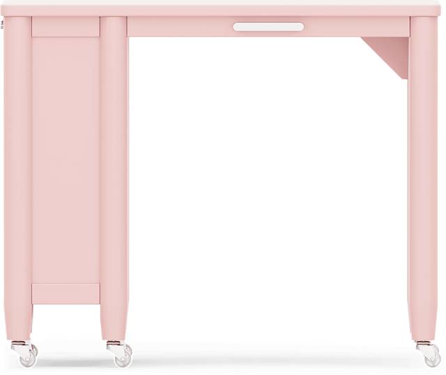 Kids Modern Colors Pink Caster Desk - Thumbnail - Image 1