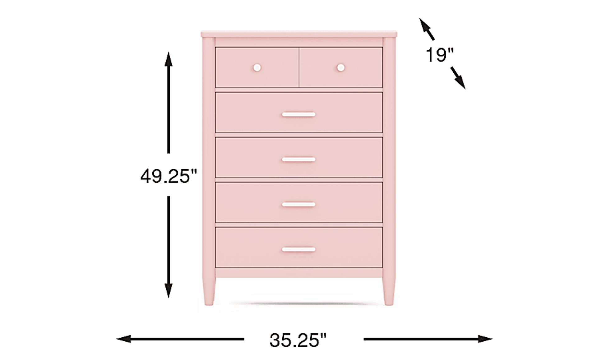 Dimension Image. Please refer to the Dimension Tab on this page for dimension details.