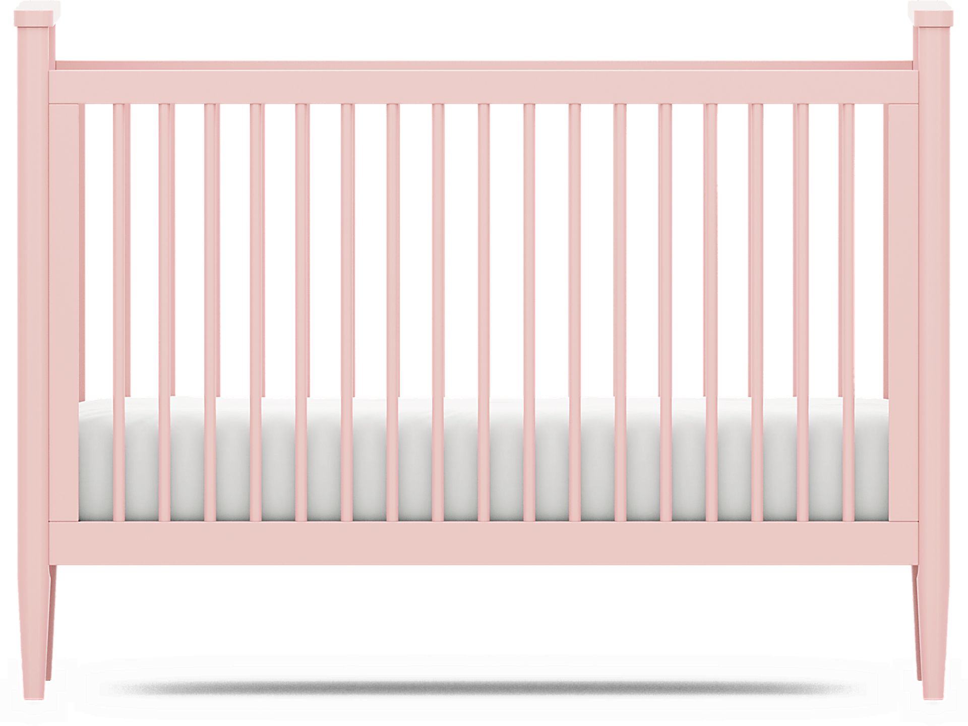 Kids Modern Colors Pink 3-in-1 Convertible Crib - Image 5