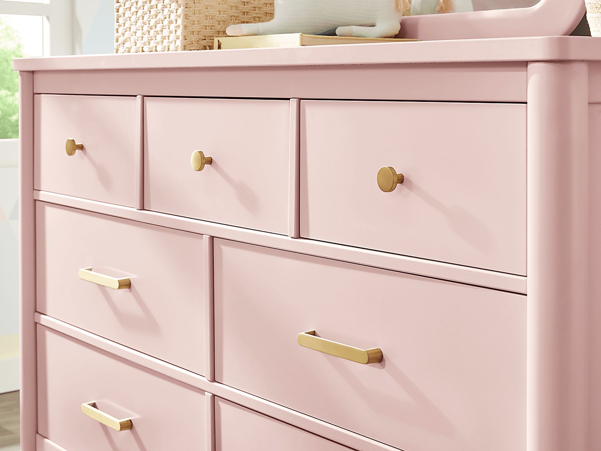 Kids Modern Colors Pink Full Panel Bedroom - Image 7