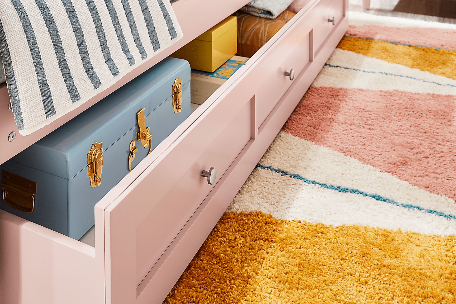 Kids Modern Colors Pink Full Daybed - Image 8