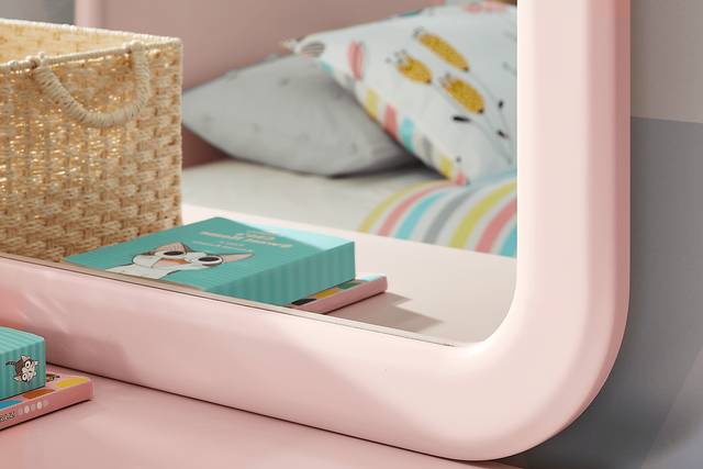Kids Modern Colors Pink Twin Panel Bedroom - Thumbnail - Image 11