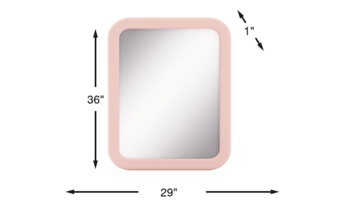 Kids Modern Colors Pink Mirror