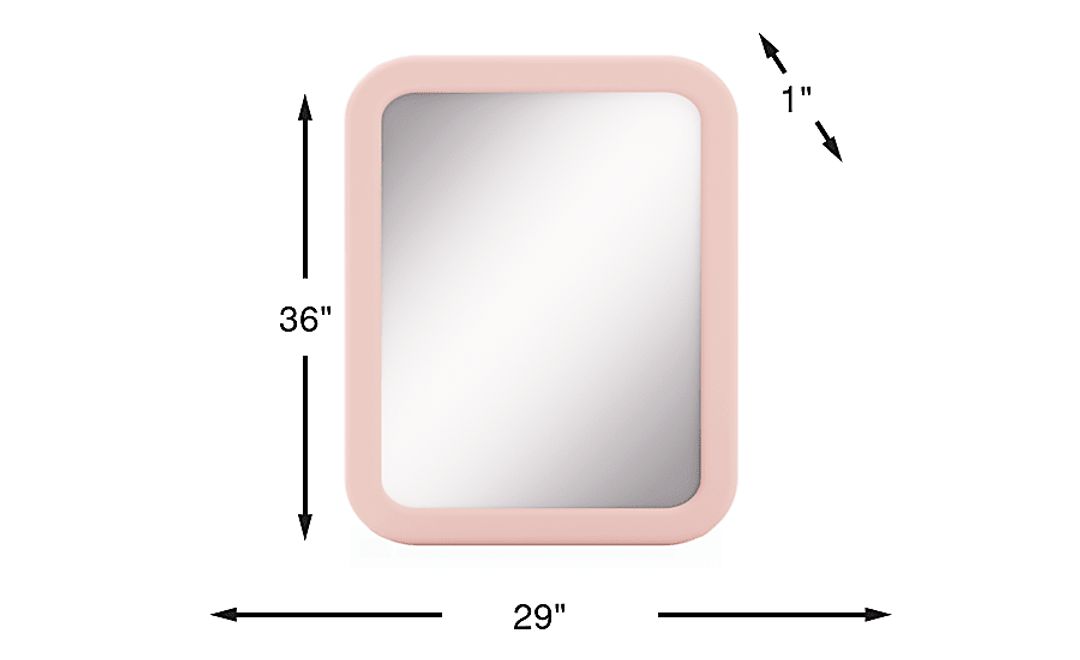 Kids Modern Colors Pink Mirror