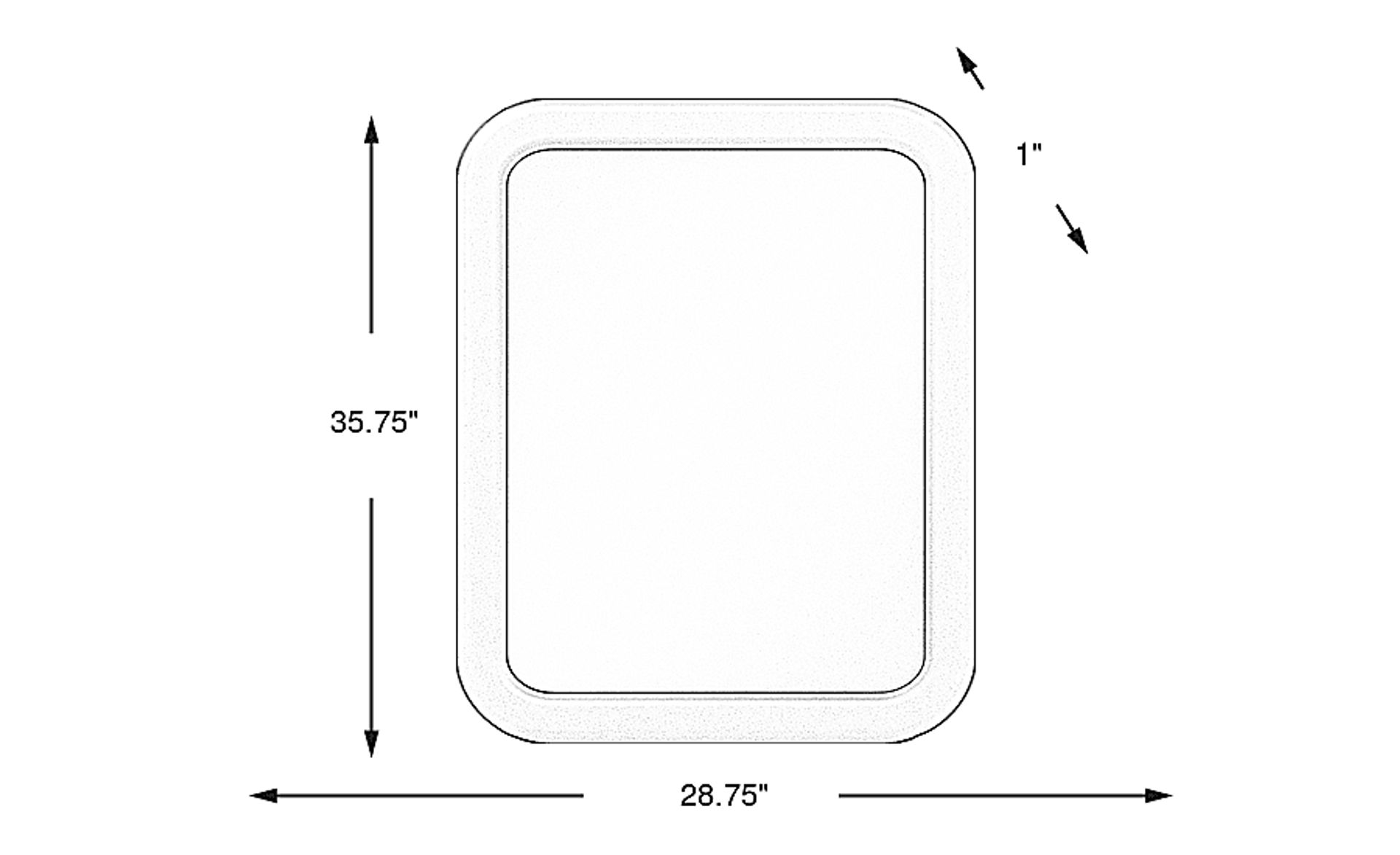Dimension Image. Please refer to the Dimension Tab on this page for dimension details.