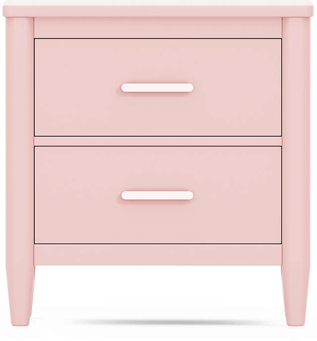 Kids Modern Colors Pink Nightstand - Thumbnail - Image 1