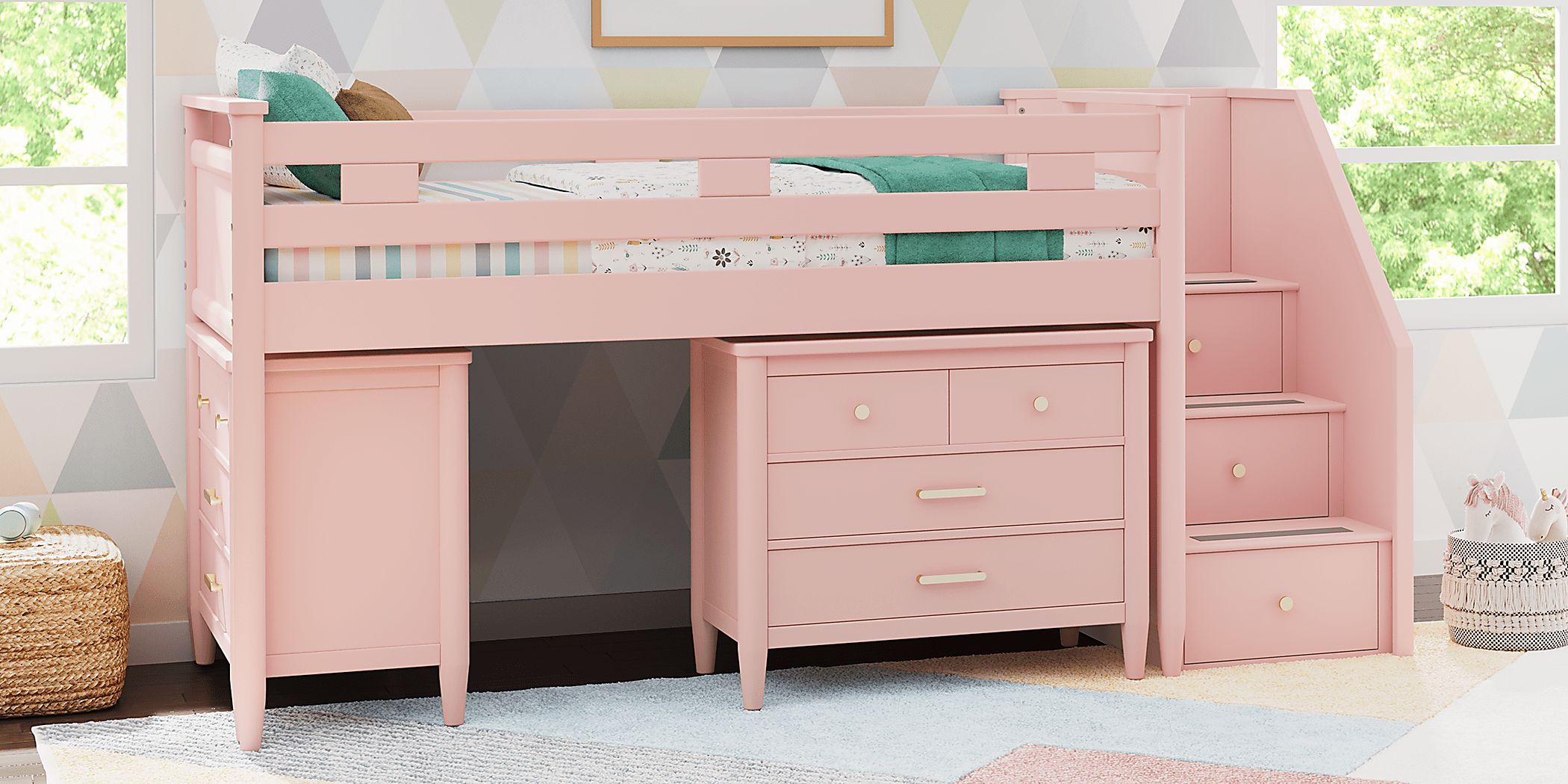 https://assets.roomstogo.com/product/kids-modern-colors-pink-twin-step-loft-with-loft-chests_3541127P_image-room?cache-id=47e976b13f4548fbbf52afbcea19a338
