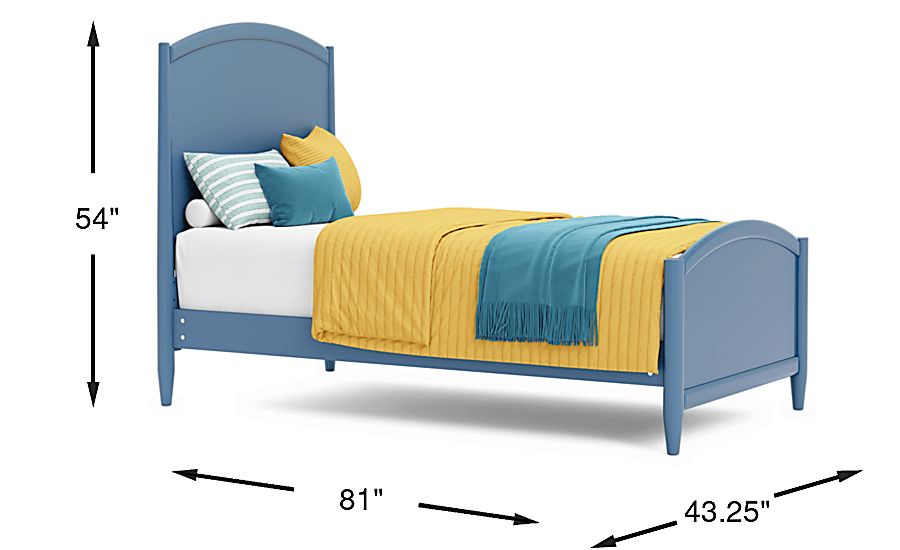 Kids Modern Colors Twin Panel Bed - Thumbnail 5