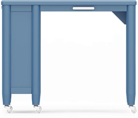 Kids Modern Colors Slate Blue Caster Desk