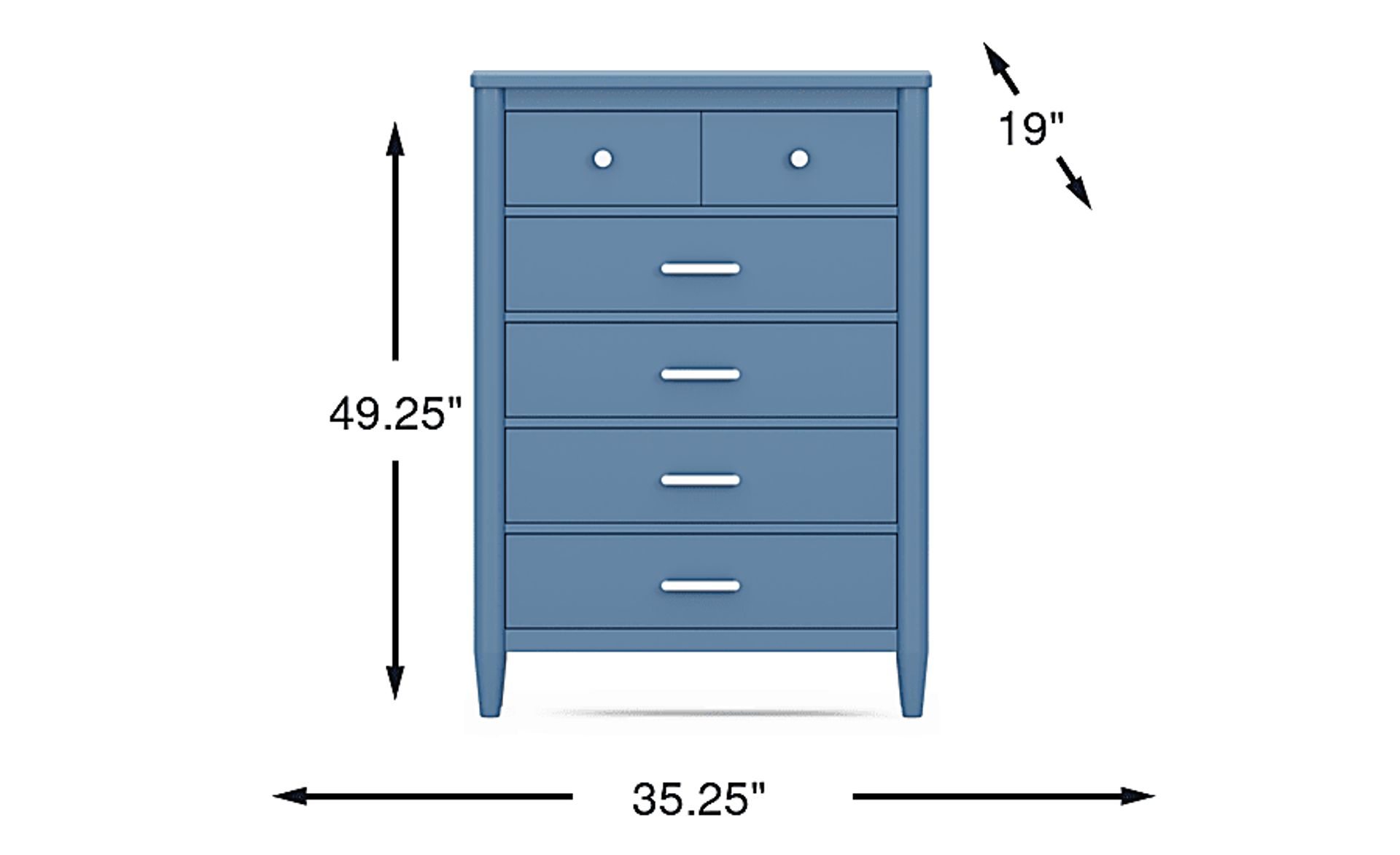 Dimension Image. Please refer to the Dimension Tab on this page for dimension details.