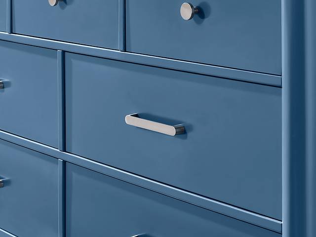 Kids Modern Colors Slate Blue Twin Panel Bedroom - Thumbnail - Image 9