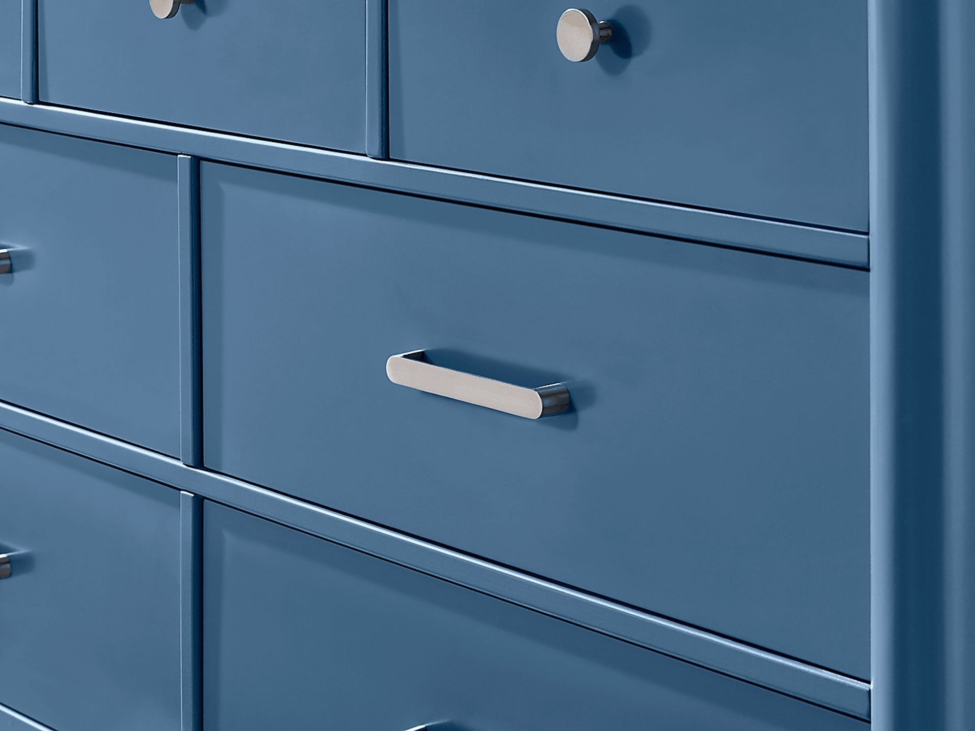 Kids Modern Colors Slate Blue Twin XL Panel Bedroom - Image 10