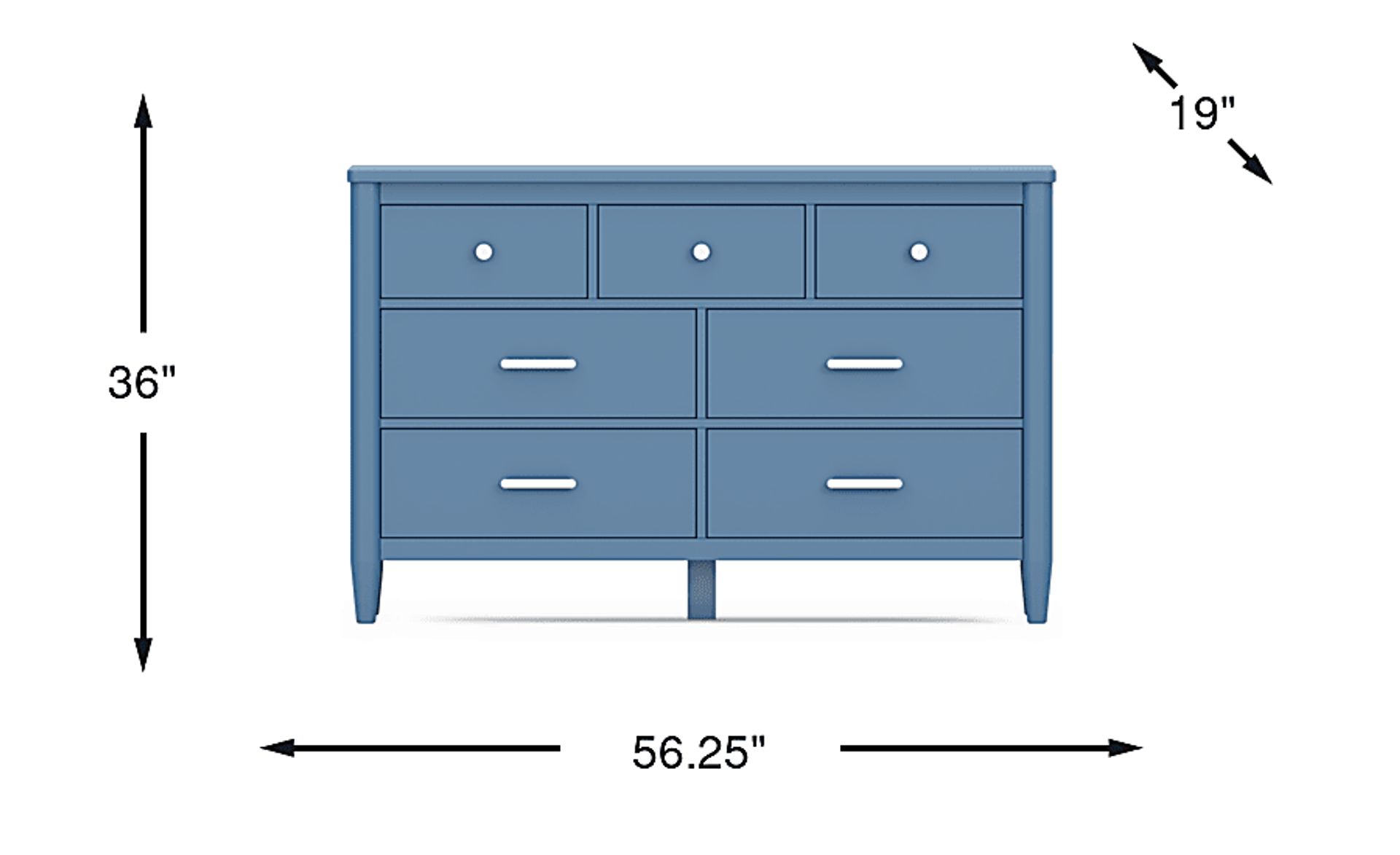 Dimension Image. Please refer to the Dimension Tab on this page for dimension details.