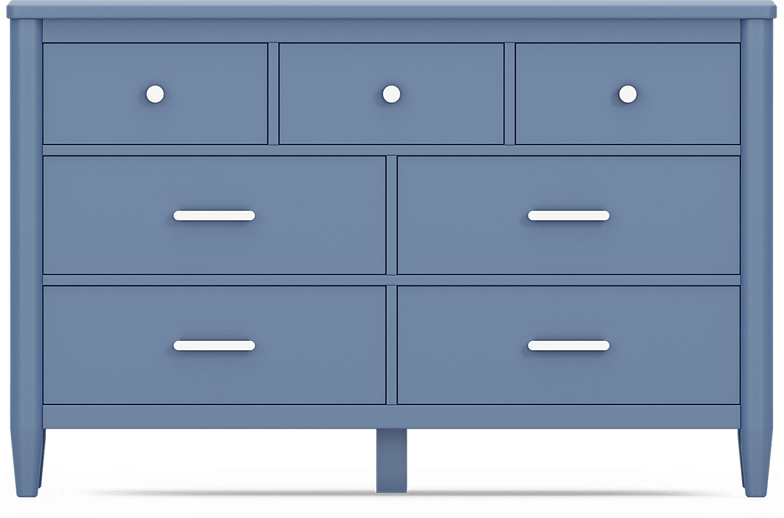 Modern Slate Blue Dresser - Stylish & Colorful Storage