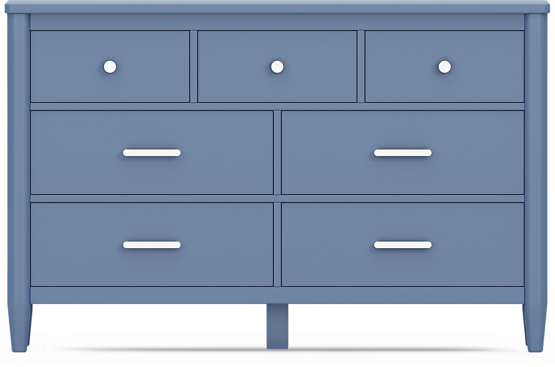 Kids Modern Colors Slate Blue Twin XL Panel Bedroom - Image 6