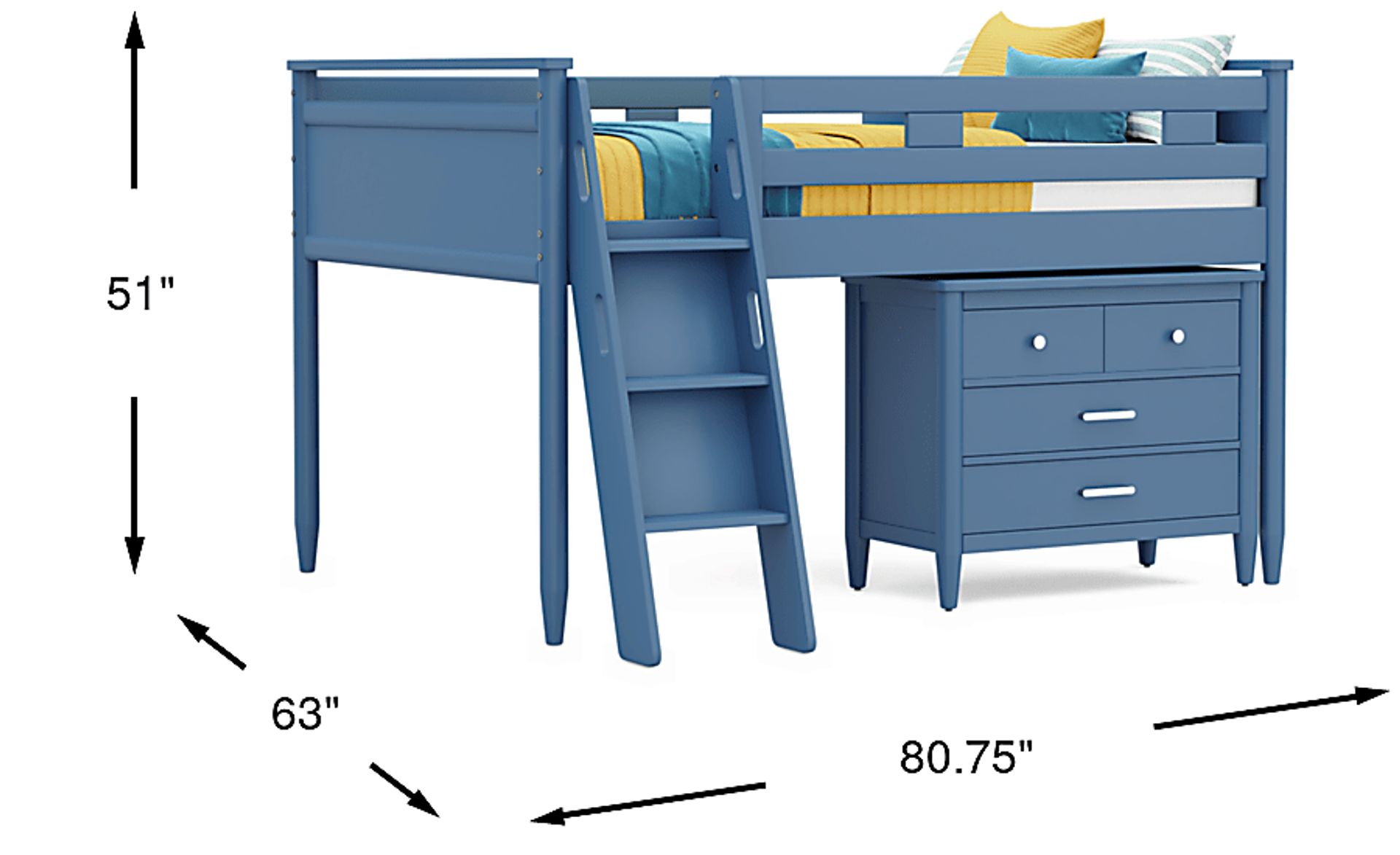 Dimension Image. Please refer to the Dimension Tab on this page for dimension details.