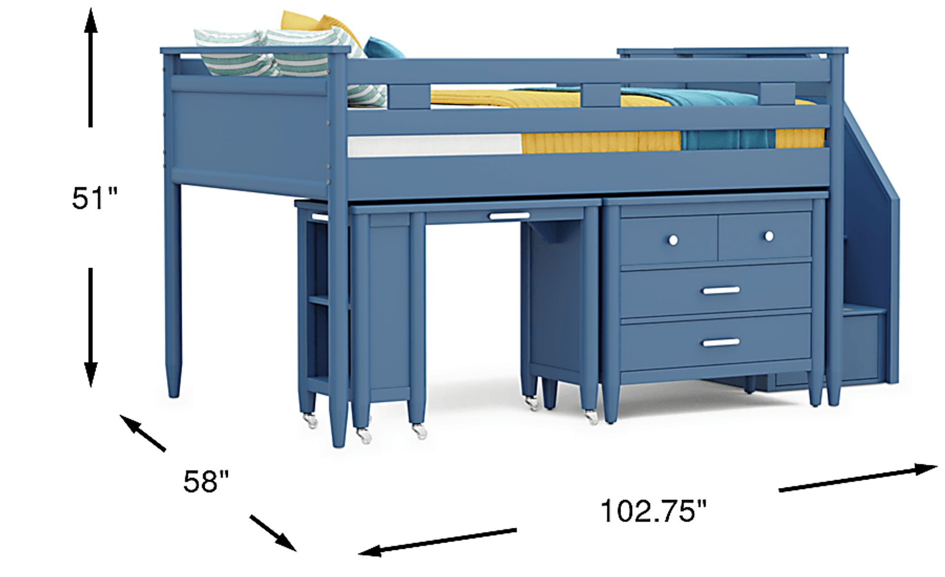 Dimension Image. Please refer to the Dimension Tab on this page for dimension details.